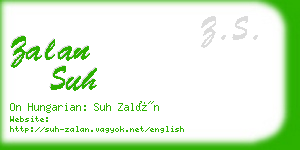 zalan suh business card
